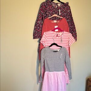 NWT Crewcuts package of four girls dresses